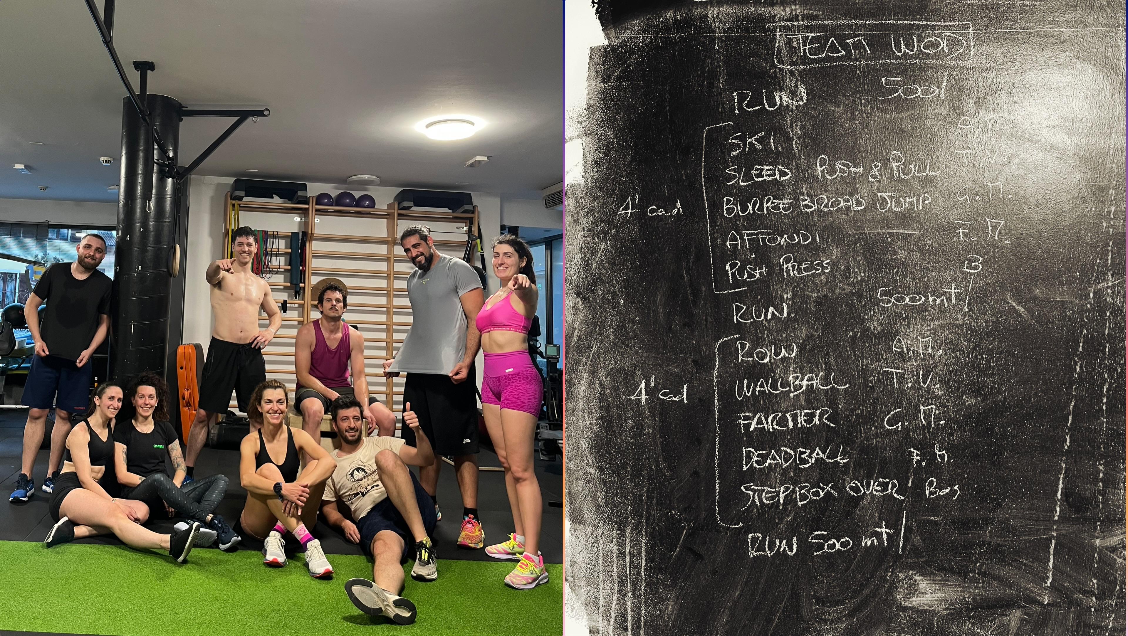 Allenamento di gruppo in palestra